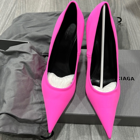 BALENCIAGA Knife Pump in Fluo Pink new - Picture 2 of 16